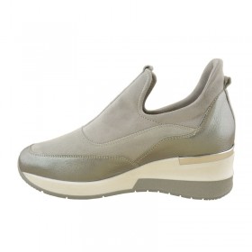 Sneakersy szare skórzane na platformie 1953