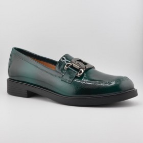 Elegancki Loafer w Kolorze Ciemnej Zieleni 2175 1074