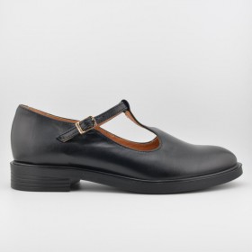 Czarne eleganckie buty damskie w stylu Mary Jane