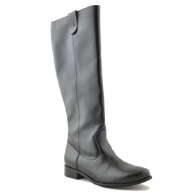 Klasyczne Kozaki Damskie - Czarne na niskim obcasie 2003