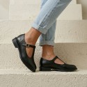 Mary Jane czarne buty damskie skórzane | eska-buty.pl